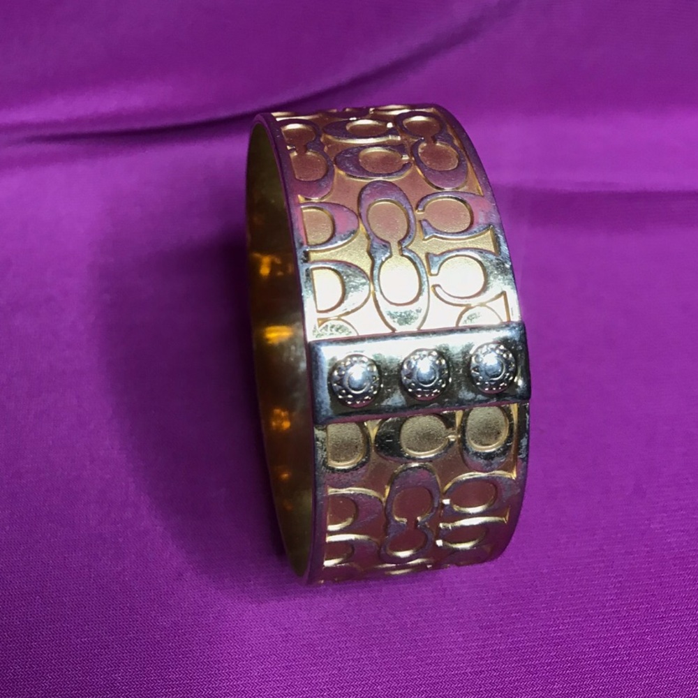 Gold coach bracelet